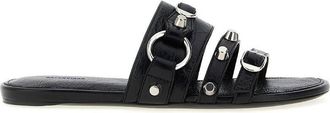 Balenciaga Arena Lambskin City Mule Flats, Brand Size 40 ( US Size 10 )