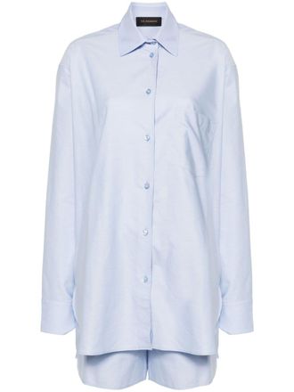 Andamane shirt short set - women - Cotton/Polyester - M - Blue