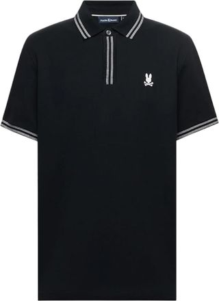 Psycho Bunny Dax Pique Polo in Black Men