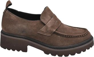 Janet & Janet Instappers - Dames - Loafers - Bruin - 37 EU - Schoenen