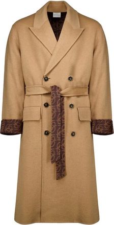 Dr&ocirc;le de Monsieur Cappotto Double-Faced Monogram - - Coats - Uomo - Beige - XS