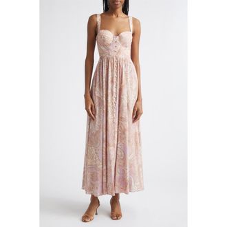 L'agence Rosette Paisley Print Maxi Dress in Mv/mt Trad Paisley at Nordstrom, Size X-Large