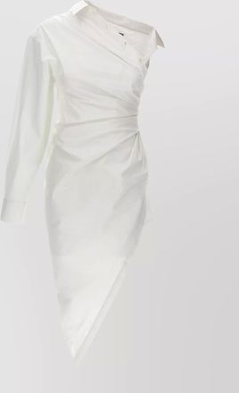 Alexander Wang draped one shoulder shirt dress