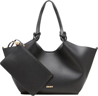 DKNY Borsa Tote Nera con Pochette Rimovibile - - Bags - Donna - Nero - ONE SIZE