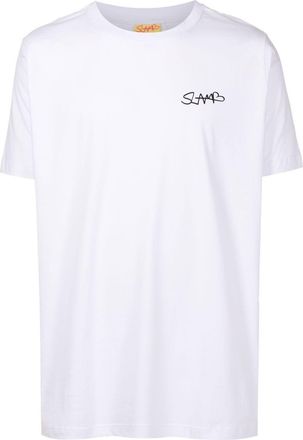 Amir Slama short-sleeved logo-print T-shirt - unisex - Cotton - GG - White