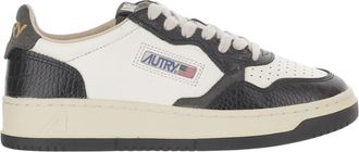 Autry Medalist Low Leather Sneakers With Contrasting Panels