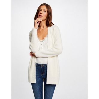 Morgan Lange vest in donzig tricot