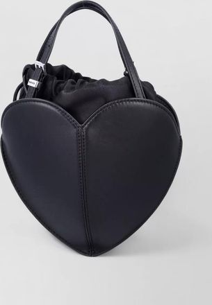 Rotate leather heart bag