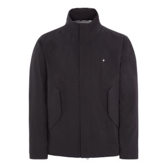 Stone Island Logo Embroidered High-Neck Jacket Black 7815417G2-V0029