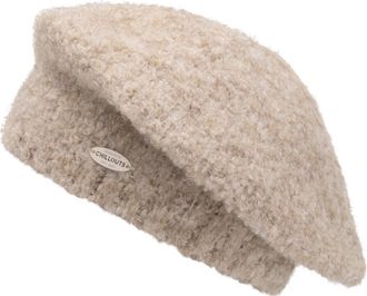 Chillouts Baskenm&uuml;tze CHILLOUTS Odett Hat, Damen, beige, Strick, Materialmix, meliert, unifarben, M&uuml;tzen Baskenm&uuml;tze, mit lockerer Passform