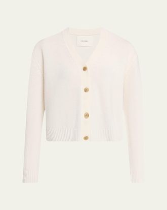 Lisa Yang Marion Cashmere-Silk V-Neck Cardigan