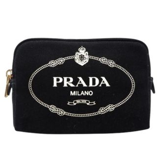 Prada Pre-owned Bags, female, Black, Size: ONE SIZE Pre-owned Vintage Canvas Pouch
