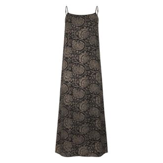 Uma Wang Maxi Dresses, female, Brown, Size: XS Midi dress with print