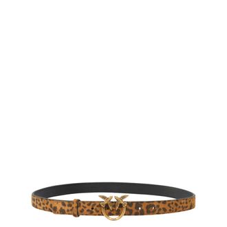 Pinko Belts, female, Brown, XS, Love Berry H2 Belt Suede