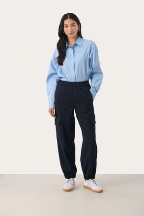 Part Two Casual broek Relaxed fit Dark Navy blue