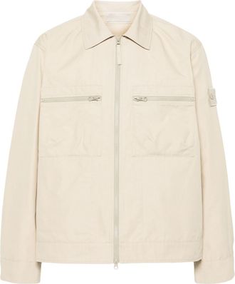 Stone Island Ghost organic-cotton jacket - men - Organic Cotton - S - Neutrals