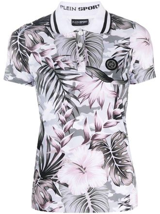 Plein Sport Blouse met bloemenprint - Zwart