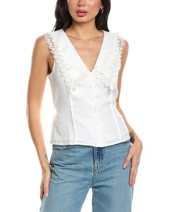 Seraphina Sleeveless Linen Blouse