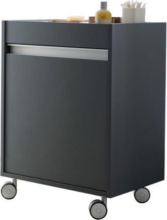 Duravit Duravit - Recipiente Rodante Ketho 2530, 1 Puerta De Madera, Con