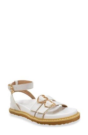Chase + Chloe by Intouch Footwear Elaxi Flatform Sandal in White Crocodile at Nordstrom Rack, Size 8.5