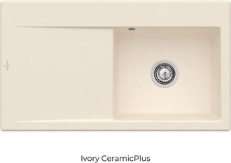 Villeroy & Boch Villeroy&boch - Fregadero Derecho Con Vaciador Autom&aacute;tico Villeroy Et Boch Subway 50, Marfil Ceramicplus