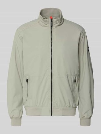 Lerros Regular Fit Jacke mit Stehkragen in Khaki, Gr&ouml;&szlig;e XXL