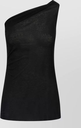 Rick Owens athena asymmetric sheer one shoulder top