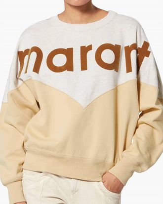 Isabel Marant Houston Sweatshirt In Light Ochre
