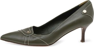 Celine 60mm leather pumps - Green