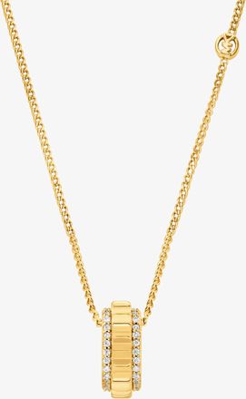 Michael Kors Pav&eacute; Gold-Tone Brass Ring Necklace
