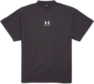 Balenciaga x Under Armour T-shirt Oversized Fit Black White 787349TRVB79034