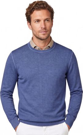HUGO BOSS Boss Orange Anion trui blauw scheerwol