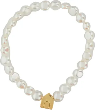 Aliita White Casita Bold Perla Bracelet