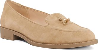 Dune London Womens Ladies Globes - Tassel Trim Loafers - Sand Leather - Size UK 8