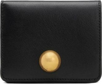 Ami Carrousel Gevouwen Portemonnee - Dames - Portefeuilles - Zwart - ONE Size - Katoen - Accessoires
