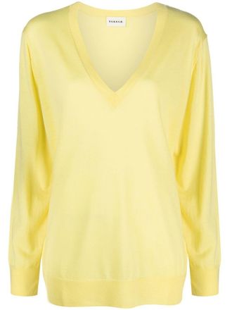 P.A.R.O.S.H. Fijngebreide trui - Geel