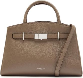 DeMellier The Small Hudson Grained Leather top Handle bag - Taupe - One Size