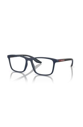 Prada 54mm Rectangle optical glasses in Blue at Nordstrom