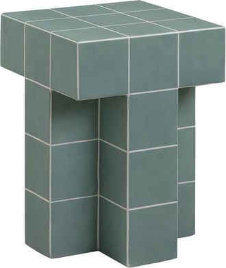 TOV Furniture Tov Furniture Alma Tile Concrete Indoor/Outdoor Side Table