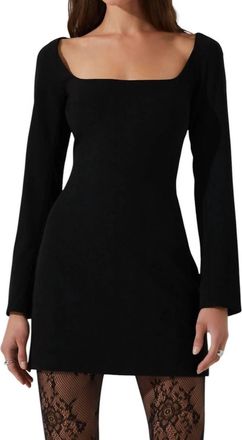 Astr Calanthe Dress In Black