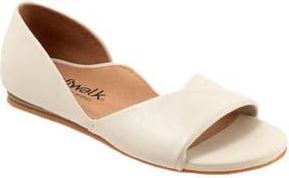Softwalk Cypress Open Toe Flat in Ivory at Nordstrom Rack, Size 10.5