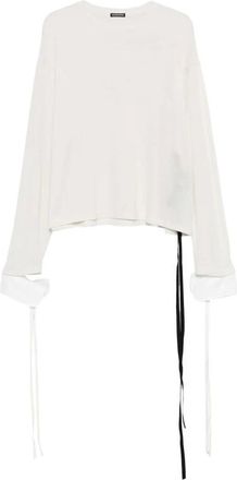 Ann Demeulemeester Hombre, Camisetas, Blanco, Talla: M
