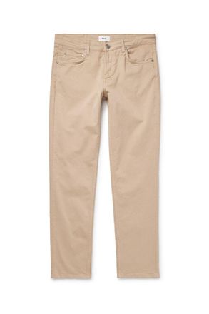 Nn.07 Tony 1923 Slim-Fit Garment-Dyed Organic Cotton-Blend Twill Trousers