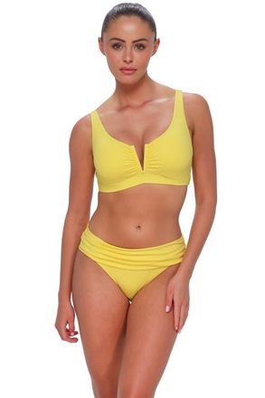 Sunsets Vienna V-Wire Bikini Swimsuit Top - DD Cup in Pineapple Crepe at Nordstrom, Size 34