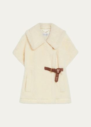 Max Mara Alpaca and Wool Teddy Cape