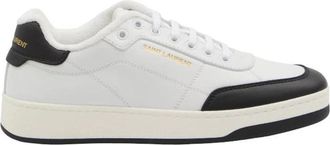 Saint Laurent Tennis Sneaker - Heren - Sneakers - Wit - 40 EU - Schoenen