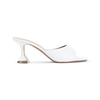 Amina Muaddi White Lupita Heels