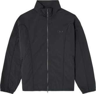 Diesel J Five Wrd Akad Jacket - Heren - Zomerjassen - Zwart - M - Nylon - Jassen