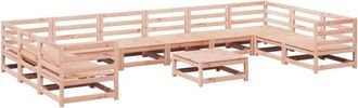 vidaXL 11 Piece Garden Sofa Set Solid Wood Douglas Fir vidaXL