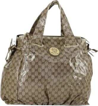 Gucci Pre-owned Canvas Handbag - Dames - Vintage Handtas - Beige - ONE Size - Vintage